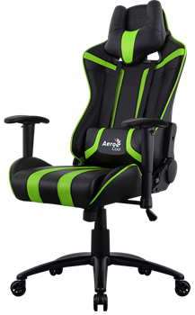 Компьютерное Игровое Кресло Aerocool AC120 AIR-BG black/green - фото 16019