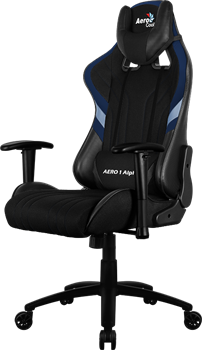 Компьютерное Игровое Кресло Aerocool AERO 1 Alpha black/blue - фото 16716
