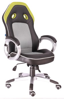 Геймерское кресло Everprof Drive TM Ткань+Экокожа Зеленый - фото 23807