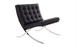 Диван офисный Everprof Barcelona-1 Экокожа Черный EP-01C-PU-Black