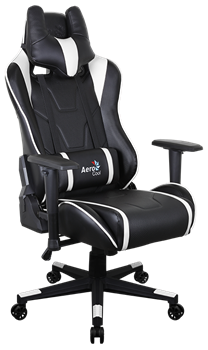 Компьютерное Игровое Кресло Aerocool AC220 AIR-BW black/white - фото 27251