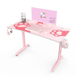 Стол для компьютера (для геймеров) EUREKA GIP 47, Pink - фото 28087