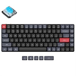 Беспроводная механическая ультратонкая клавиатура QMK Keychron K3 Pro, 84 клавиши, RGB-подсветка, Gateron Blue Switch - фото 31070