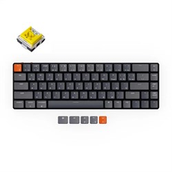 Беспроводная механическая ультратонкая клавиатура Keychron K7, 68 клавиши, RGB подсветка, Banana Switch - фото 31091