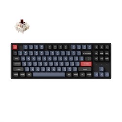 Беспроводная механическая клавиатура QMK Keychron K8 Pro, 87 клавиш, Hot-Swap, Gateron G pro Brown Switch - фото 32972