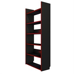 Геймерский стеллаж Generic Comfort Rack1/NR - Черный, Красный - фото 36097