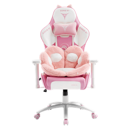 Кресло компьютерное игровое ZONE 51 KITTY MEOW Edition Pink, Экокожа - фото 36148