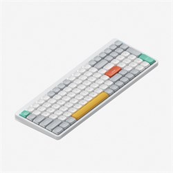 Беспроводная механическая клавиатура QMK Nuphy AIR96v2 Ionic White, RGB, Hot Swap, Wisteria Switch - фото 39726
