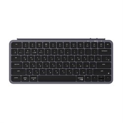 Беспроводная ультратонкая клавиатура Keychron B1 Pro, 77 клавиш, ножничные переключатели, цвет Space grey - фото 42754