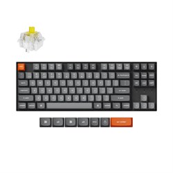 Беспроводная механическая клавиатура QMK Keychron K8 Max, 87 клавиш, RGB подсветка, Hot-swap, алюм.рамка Keychron Banana Switch - фото 43340