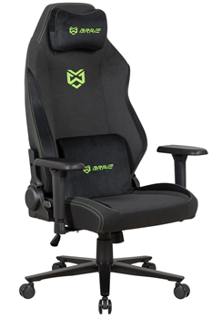 Компьютерное игровое кресло BRAVE AF-1-2 Grizzly Black / Green (ткань, черный-зеленый) - фото 43880