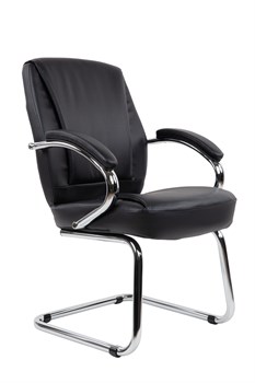 Офисное кресло Chairman 794V Россия хром экокожа черный - фото 44639