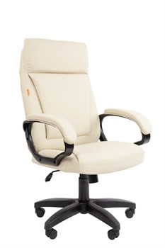 Офисное кресло Chairman 794LT Россия чер.пласт экокожа светло-бежевая - фото 44658