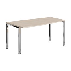 Стол эргономичный XGCT 169(L).1 Бук Тиара/Нержавеющая сталь 1600х900х750 XTEN GLOSS - фото 44724