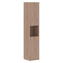 Шкаф колонка с комплектом глухих малых дверей СУ-1.5 Ясень Шимо 406*365*1975 IMAGO - фото 44775