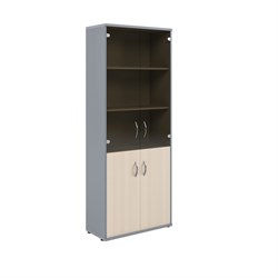 Шкаф комбинированный СТ-1.2 Клен/Металлик 770*365*1975 IMAGO - фото 44779