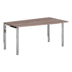 Стол эргономичный XGCT 169(R).1 Дуб Сонома/Нержавеющая сталь 1600х900х750 XTEN GLOSS - фото 44783