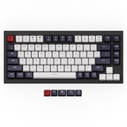 Механическая клавиатура QMK Keychron Q1, 84 клавиши, алюминиевый черный корпус, RGB подсветка, Gateron G Phantom Red Switch Механическая клавиатура QMK Keychron Q1, 84 клавиши, алюминиевый черный корпус, RGB подсветка, Gateron G Phantom Red Switch