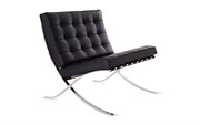 Диван офисный Everprof Barcelona-1 Экокожа Черный EP-01C-PU-Black