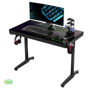 Стол для компьютера (для геймеров) EUREKA со стеклянной столешницей и RGB-подсветкой GTG-I43 Explorer edition Стол для компьютера (для геймеров) EUREKA со стеклянной столешницей и RGB-подсветкой GTG-I43 Explorer edition
