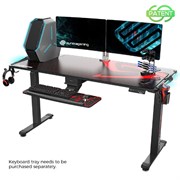Стол для для компьютера c электрической регулировкой по высоте и RGB-подсветкой EUREKA ERK-EGD-S62B Стол для для компьютера c электрической регулировкой по высоте и RGB-подсветкой EUREKA ERK-EGD-S62B