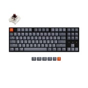 Беспроводная механическая клавиатура Keychron K8, TKL, алюминиевый корпус, White LED подсветка, Gateron Brown Switch Беспроводная механическая клавиатура Keychron K8, TKL, алюминиевый корпус, White LED подсветка, Gateron Brown Switch