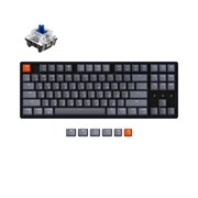 Беспроводная механическая клавиатура Keychron K8, TKL, алюминиевый корпус, RGB подсветка, Gateron Blue Switch Беспроводная механическая клавиатура Keychron K8, TKL, алюминиевый корпус, RGB подсветка, Gateron Blue Switch