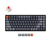 Беспроводная механическая клавиатура Keychron K2, 84 клавиши, алюминиевый корпус, RGB подсветка, Hot-Swap, Gateron Red Switch Беспроводная механическая клавиатура Keychron K2, 84 клавиши, алюминиевый корпус, RGB подсветка, Hot-Swap, Gateron Red Switch