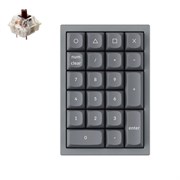 Механическая клавиатура QMK Keychron Q0 (цифровой блок), алюминиевый корпус, RGB подсветка, Gateron G Pro Brown Switch, Hot Swap, Grey Механическая клавиатура QMK Keychron Q0 (цифровой блок), алюминиевый корпус, RGB подсветка, Gateron G Pro Brown Switch, Hot Swap, Grey