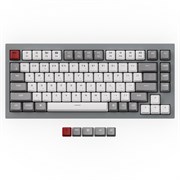 Механическая клавиатура QMK Keychron Q1, 84 клавиши, алюминиевый серый корпус, RGB подсветка, Gateron G Phantom Red Switch Механическая клавиатура QMK Keychron Q1, 84 клавиши, алюминиевый серый корпус, RGB подсветка, Gateron G Phantom Red Switch