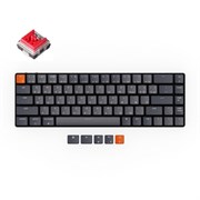 Беспроводная механическая ультратонкая клавиатура Keychron K7, 68 клавиш, White LED подсветка, Red Switch Беспроводная механическая ультратонкая клавиатура Keychron K7, 68 клавиш, White LED подсветка, Red Switch