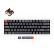 Беспроводная механическая ультратонкая клавиатура Keychron K7, 68 клавиш, White LED подсветка, Brown Switch Беспроводная механическая ультратонкая клавиатура Keychron K7, 68 клавиш, White LED подсветка, Brown Switch