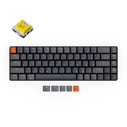 Беспроводная механическая ультратонкая клавиатура Keychron K7, 68 клавиши, RGB подсветка, Banana Switch Беспроводная механическая ультратонкая клавиатура Keychron K7, 68 клавиши, RGB подсветка, Banana Switch