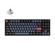 Беспроводная механическая клавиатура QMK Keychron K8 Pro, 87 клавиш, Hot-Swap, Gateron G pro Blue Switch Беспроводная механическая клавиатура QMK Keychron K8 Pro, 87 клавиш, Hot-Swap, Gateron G pro Blue Switch