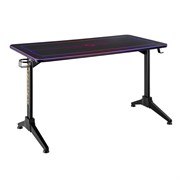 Стол для компьютера c RGB световыми эффектами FoxGear FG-BLD-I49B, черный Стол для компьютера c RGB световыми эффектами FoxGear FG-BLD-I49B, черный