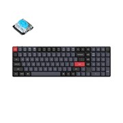 Беспроводная механическая клавиатура QMK Keychron K17 Pro, 103 клавиши, Knob, Hot-Swap, Gateron low profile Blue Switch Беспроводная механическая клавиатура QMK Keychron K17 Pro, 103 клавиши, Knob, Hot-Swap, Gateron low profile Blue Switch