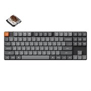 Беспроводная механическая ультратонкая клавиатура QMK Keychron K1 Max, 87 клавиш, White LED подсветка, Gateron Brown Switch Беспроводная механическая ультратонкая клавиатура QMK Keychron K1 Max, 87 клавиш, White LED подсветка, Gateron Brown Switch