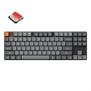 Беспроводная механическая ультратонкая клавиатура QMK Keychron K1 Max, 87 клавиш, Hot Swap, RGB-подсветка, Gateron Red Switch Беспроводная механическая ультратонкая клавиатура QMK Keychron K1 Max, 87 клавиш, Hot Swap, RGB-подсветка, Gateron Red Switch