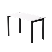 Стол прямой Everprof EVO на металлокаркасе 1180х670х755 мм Белый/Черный