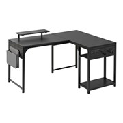 Стол письменный (для компьютера) угловой EUREKA ZX-L150B-B-RU с шириной 150 см, Black