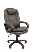 Офисное кресло Chairman 668 Россия экопремиум серый (черный пластик)