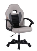 Кресло детское компьютерное CHAIRMAN CH111 экокожа, серый/светло-серый