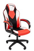 Офисное кресло Chairman Game 17 Россия экокожа черный/красный/белый