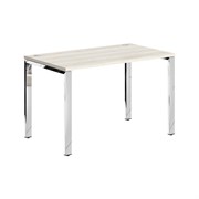 Стол прямой XGST 127.1 Сосна Эдмонт/Нержавейка полированная 1200х700х750 XTEN GLOSS