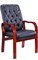 Стул руководителя Everprof Monaco Wood CF Экокожа Черный - фото 22963