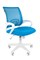Офисное кресло Chairman 696 Россия белый пластик TW голубой - фото 25613