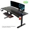 Стол для компьютера (для геймеров) с регулировкой по высоте EUREKA IM63, Black - фото 31897