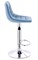 Барный стул Everprof Cooper Ткань Голубой - фото 32518