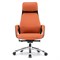 Эргономичное кресло руководителя Eureka OC07 SERENE (Nappa кожа), оранжевое - фото 39152