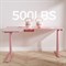 Стол письменный (для компьютера) угловой EUREKA ERK-L60L-PK-V2 (левый), розовый - фото 42884